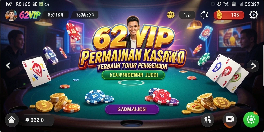Gameplay seru dan menarik di aplikasi Kasino 62VIP.