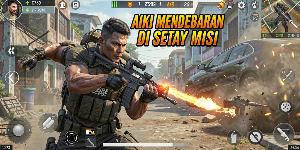 Tangkapan layar gameplay C789 yang penuh aksi dan tantangan.