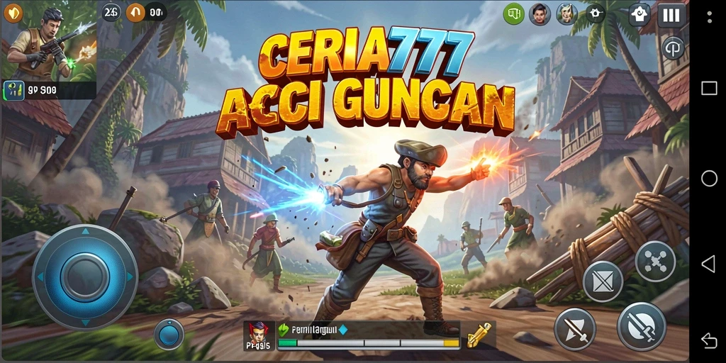 Tangkapan layar utama CERIA777 menampilkan momen aksi seru dalam gameplay.
