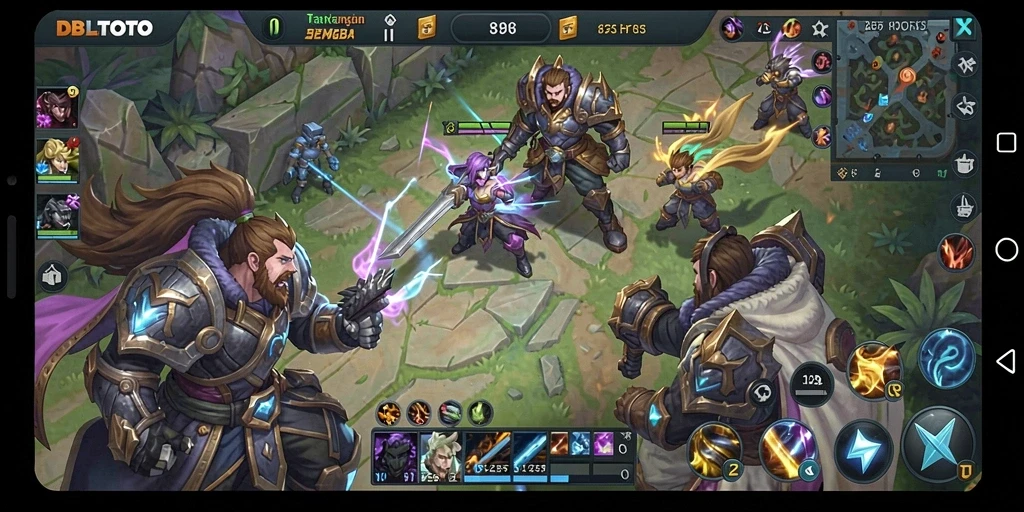 Gameplay seru DBLTOTO dengan pertarungan epik dan karakter unik.