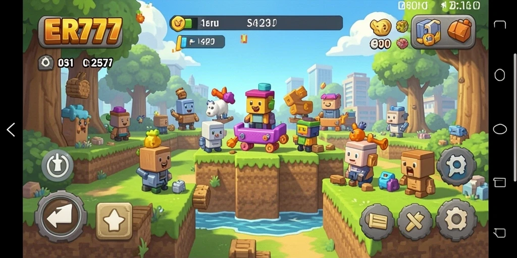 Tampilan gameplay seru dan menarik dari ER777 dengan berbagai teka-teki.