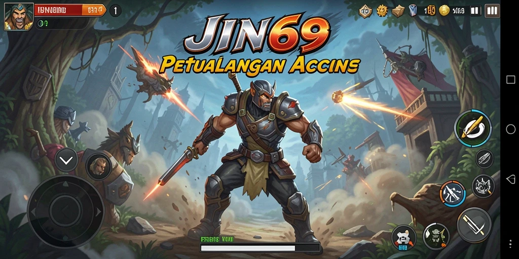Tampilan gameplay JIN69 yang penuh aksi dan tantangan seru.
