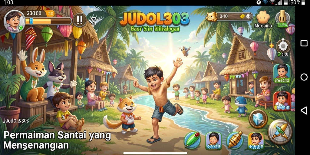 Screenshot utama JUDOL303 menampilkan momen keseruan gameplay Casual.