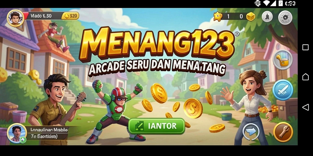 Tampilan gameplay seru dan menantang dari MENANG123.