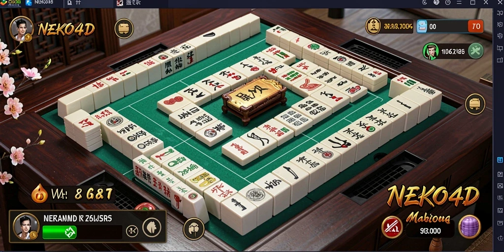 Tampilan gameplay Mahjong yang menarik di NEKO4D.