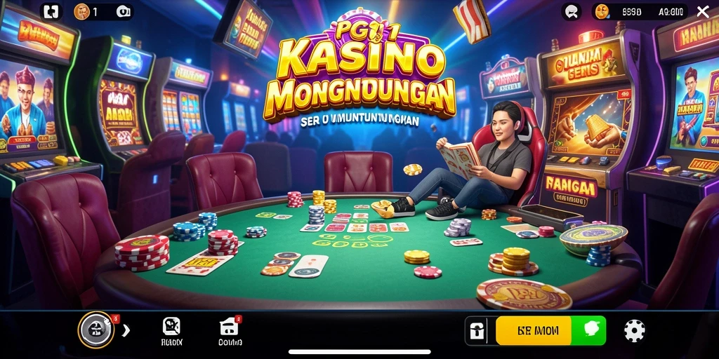 Tampilan gameplay menarik PG11 dengan nuansa Kasino yang kental.