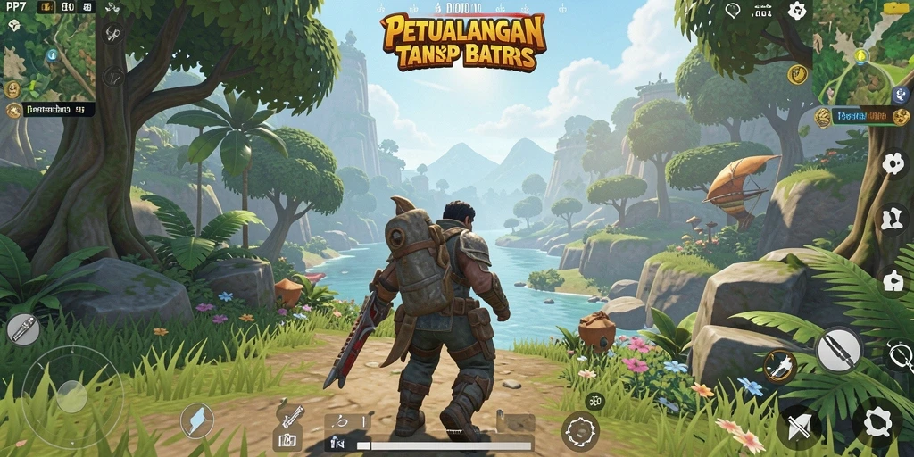 Screenshot gameplay PP7 menampilkan aksi seru dalam dunia terbuka.