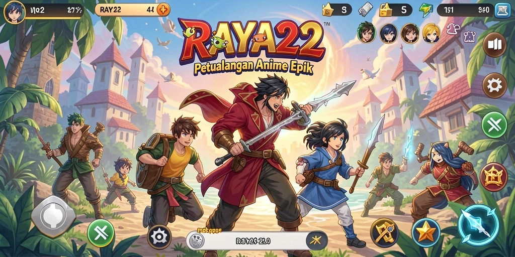 Tampilan menarik dari gameplay RAYA22 yang penuh aksi.