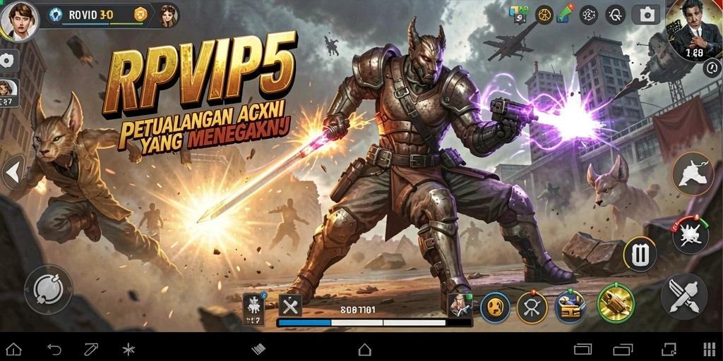 Tampilan gameplay RPVIP5 yang intens dan mendebarkan.