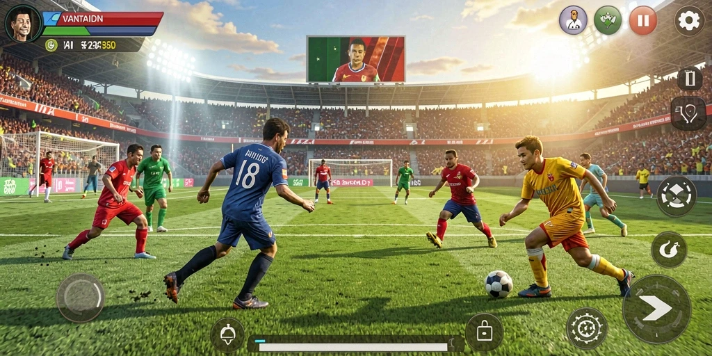 Tampilan gameplay VANTAIDN yang penuh aksi.