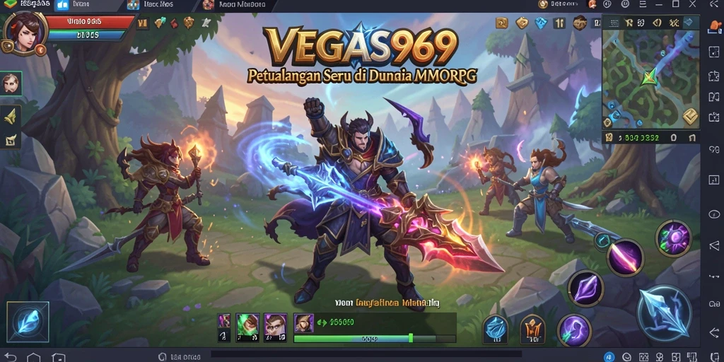 Tampilan gameplay yang menakjubkan di dunia MMORPG VEGAS969.