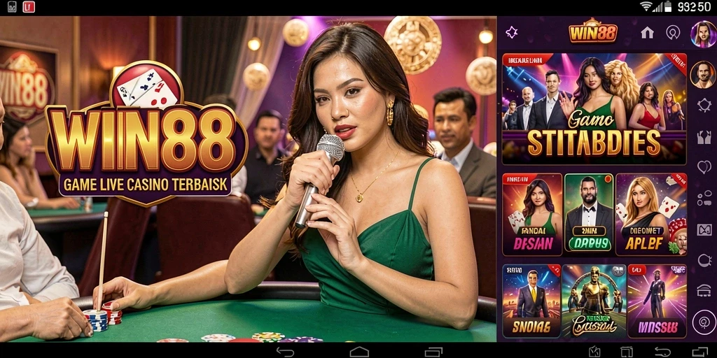 Tampilan gameplay Live Casino yang menarik di WIN88.