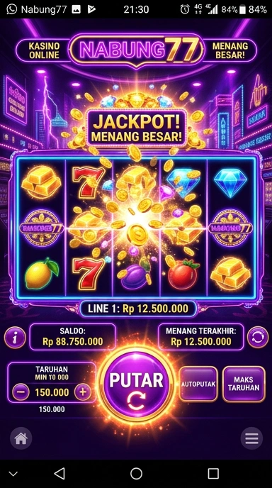 Pengguna sedang menjelajahi berbagai aplikasi di nabung77.